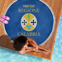 Personalized Italy Calabria Beach Blanket Inspiration Flags Style