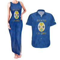 Personalized Italy Calabria Couples Matching Tank Maxi Dress and Hawaiian Shirt Inspiration Flags Style