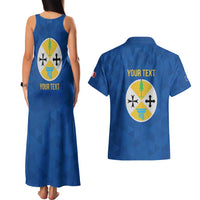 Personalized Italy Calabria Couples Matching Tank Maxi Dress and Hawaiian Shirt Inspiration Flags Style