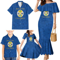 Personalized Italy Calabria Family Matching Mermaid Dress and Hawaiian Shirt Inspiration Flags Style