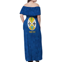 Personalized Italy Calabria Family Matching Off Shoulder Maxi Dress and Hawaiian Shirt Inspiration Flags Style