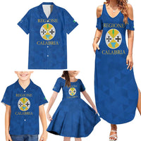 Personalized Italy Calabria Family Matching Summer Maxi Dress and Hawaiian Shirt Inspiration Flags Style