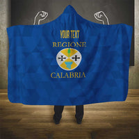 Personalized Italy Calabria Hooded Blanket Inspiration Flags Style