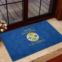 Personalized Italy Calabria Rubber Doormat Inspiration Flags Style
