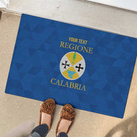Personalized Italy Calabria Rubber Doormat Inspiration Flags Style
