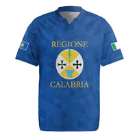 Personalized Italy Calabria Rugby Jersey Inspiration Flags Style