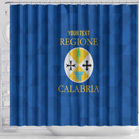 Personalized Italy Calabria Shower Curtain Inspiration Flags Style
