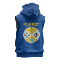 Personalized Italy Calabria Sleeveless Hoodie Inspiration Flags Style - Wonder Print Shop