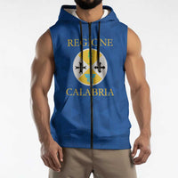 Personalized Italy Calabria Sleeveless Zip Hoodie Inspiration Flags Style - Wonder Print Shop