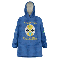 Personalized Italy Calabria Wearable Blanket Hoodie Inspiration Flags Style