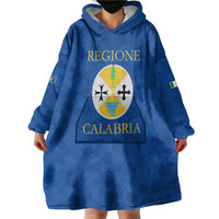 Personalized Italy Calabria Wearable Blanket Hoodie Inspiration Flags Style