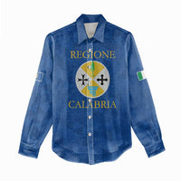 Personalized Italy Calabria Women Casual Shirt Inspiration Flags Style