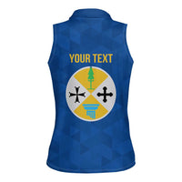Personalized Italy Calabria Women Sleeveless Polo Shirt Inspiration Flags Style