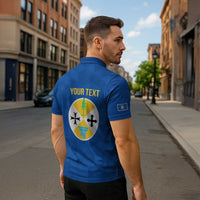 Personalized Italy Calabria Zipper Polo Shirt Inspiration Flags Style - Wonder Print Shop