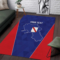 Personalized Italy Campania Area Rug Inspiration Flags Style