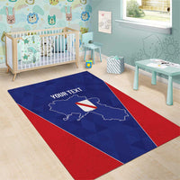 Personalized Italy Campania Area Rug Inspiration Flags Style