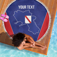 Personalized Italy Campania Beach Blanket Inspiration Flags Style