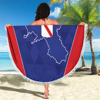 Personalized Italy Campania Beach Blanket Inspiration Flags Style