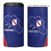 Personalized Italy Campania 4 in 1 Can Cooler Tumbler Inspiration Flags Style