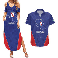 Personalized Italy Campania Couples Matching Summer Maxi Dress and Hawaiian Shirt Inspiration Flags Style