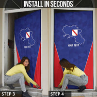 Personalized Italy Campania Door Cover Inspiration Flags Style - Wonder Print Shop