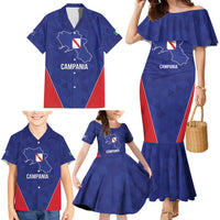 Personalized Italy Campania Family Matching Mermaid Dress and Hawaiian Shirt Inspiration Flags Style