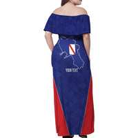 Personalized Italy Campania Family Matching Off Shoulder Maxi Dress and Hawaiian Shirt Inspiration Flags Style