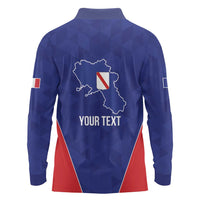 Personalized Italy Campania Long Sleeve Polo Shirt Inspiration Flags Style