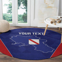 Personalized Italy Campania Round Carpet Inspiration Flags Style