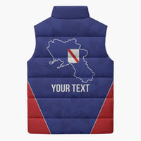 Personalized Italy Campania Sleeveless Puffer Jacket Inspiration Flags Style - Wonder Print Shop