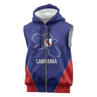 Personalized Italy Campania Sleeveless Zip Hoodie Inspiration Flags Style - Wonder Print Shop