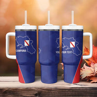 Personalized Italy Campania Tumbler With Handle Inspiration Flags Style