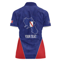 Personalized Italy Campania Women Polo Shirt Inspiration Flags Style