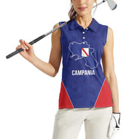 Personalized Italy Campania Women Sleeveless Polo Shirt Inspiration Flags Style