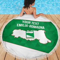 Personalized Italy Emilia-Romagna Beach Blanket Inspiration Flags Style
