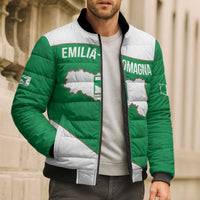 Personalized Italy Emilia-Romagna Bomber Puffer Jacket Inspiration Flags Style - Wonder Print Shop