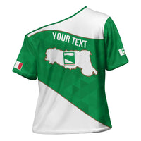 Personalized Italy Emilia-Romagna Cross Shoulder Shirt Inspiration Flags Style - Wonder Print Shop