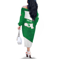 Personalized Italy Emilia-Romagna Family Matching Off The Shoulder Long Sleeve Dress and Hawaiian Shirt Inspiration Flags Style