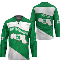 Personalized Italy Emilia-Romagna Hockey Jersey Inspiration Flags Style - Wonder Print Shop