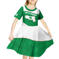 Personalized Italy Emilia-Romagna Kid Short Sleeve Dress Inspiration Flags Style