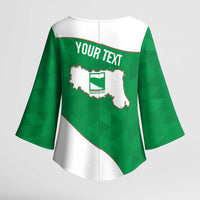 Personalized Italy Emilia-Romagna Kimono Sleeve Blouse Inspiration Flags Style - Wonder Print Shop