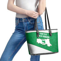 Personalized Italy Emilia-Romagna Leather Tote Bag Inspiration Flags Style
