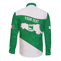 Personalized Italy Emilia-Romagna Long Sleeve Button Shirt Inspiration Flags Style