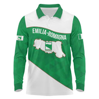 Personalized Italy Emilia-Romagna Long Sleeve Polo Shirt Inspiration Flags Style