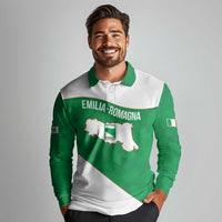 Personalized Italy Emilia-Romagna Long Sleeve Polo Shirt Inspiration Flags Style