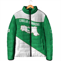 Personalized Italy Emilia-Romagna Padded Jacket Inspiration Flags Style - Wonder Print Shop