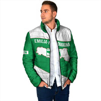 Personalized Italy Emilia-Romagna Padded Jacket Inspiration Flags Style - Wonder Print Shop