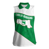 Personalized Italy Emilia-Romagna Women Sleeveless Polo Shirt Inspiration Flags Style