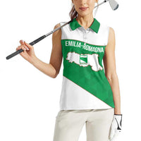 Personalized Italy Emilia-Romagna Women Sleeveless Polo Shirt Inspiration Flags Style