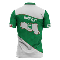 Personalized Italy Emilia-Romagna Zipper Polo Shirt Inspiration Flags Style - Wonder Print Shop